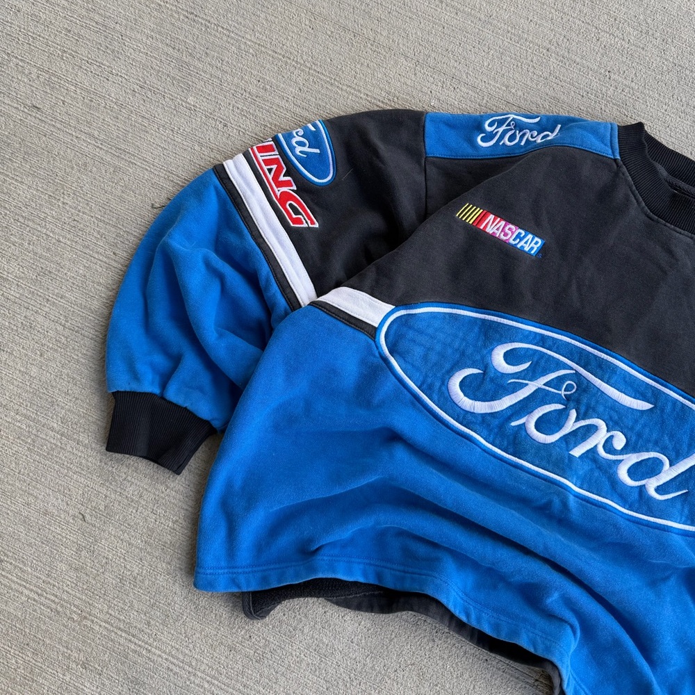 Vintage Racing Champions Apparel Ford Racing NASCAR Sweatshirt Boxy Size L/XL - Picture 6 of 11